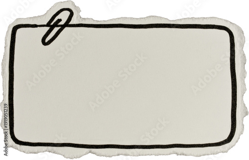 Wallpaper Mural Black And White Vintage Ripped Paper Note Doodle Torontodigital.ca