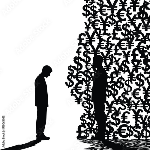 The power of money and the sadness of a poor man