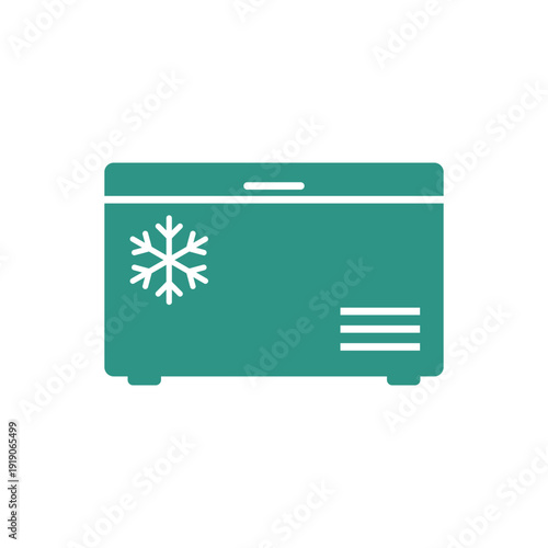 Freezer Icon Vector Template Illustration Design