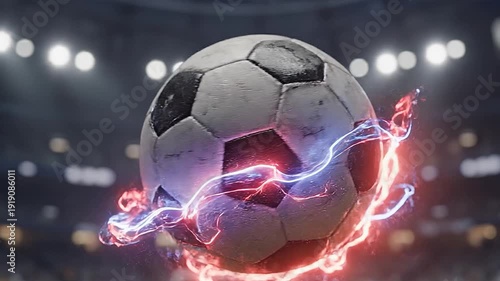 Futuristic soccer ball 