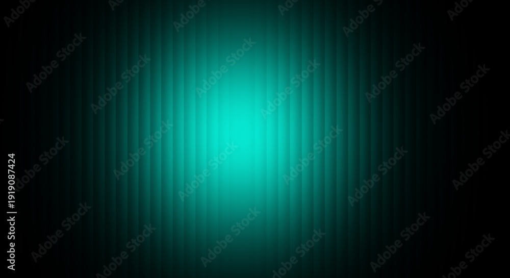 Obraz premium Abstract Turquoise Gradient Background with Symmetrical Luminous Ethereal Digital Art Texture