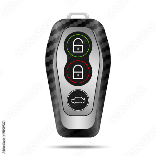 Car keys concept illustration isolated on white