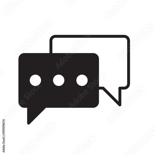 Advice icon. Speech bubble vector symbol. Support message chat flat sign for apps and websites.