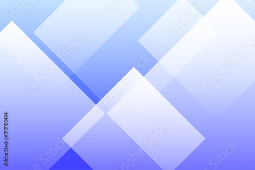 パステルカラーの青の幾何学模様が重なるやさしい抽象背景素材