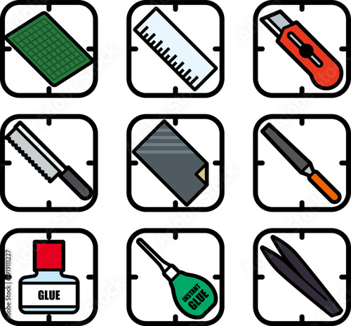 模型作成ツールアイコン①