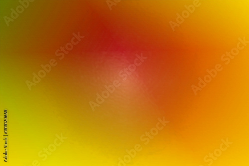 Bild auf Leinwand Soft abstract gradient merging yellow, orange, red, and hints of green around a luminous center, creating a cheerful uplifting background for modern design, branding, or social media