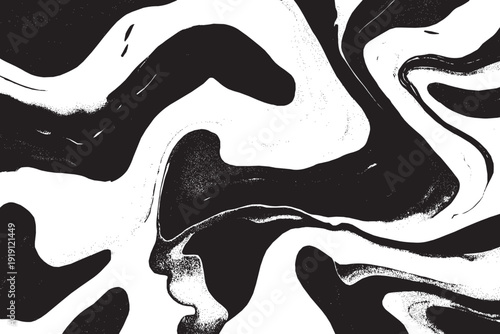 Abstract oil spill texture, swirling liquid shapes vector background.