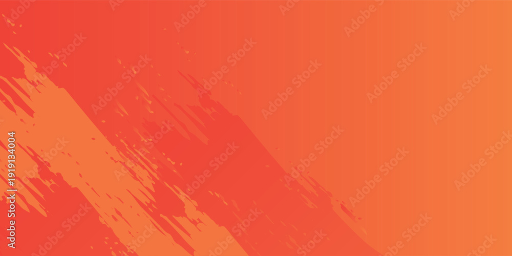 Obraz premium Abstract Sports Background with Orange and Red Gradient Brushstrokes and Halftone Effect. vector illustration eps10