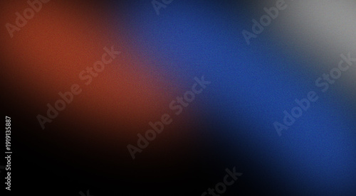Vibrant Diagonal Grainy Gradient Background with Red, Blue, Grey Hues and Digital Noise Texture