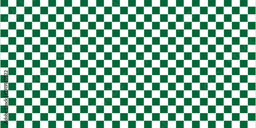 dark green and white checkered pattern, Checkerboard seamless pattern. vector illustration