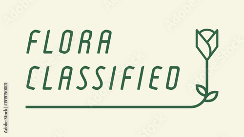 Flora Classified Label Illustration