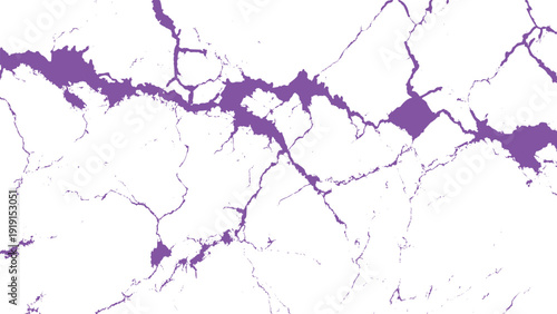 Purple cracked texture background with abstract fractured patterns and rough edges