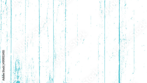 White wooden planks with blue paint stains and scratches on surface