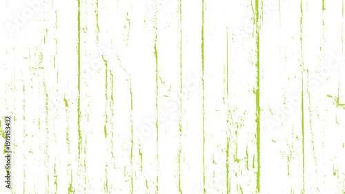 White wooden surface with green paint streaks and scratches