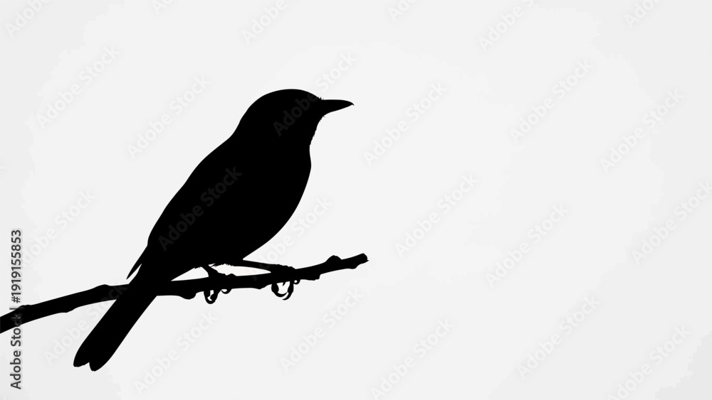 Fototapeta premium silhouette of a bird
