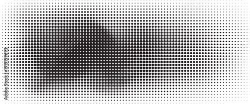 Dotted halftone gradient texture. Fading polka dot background. Repeated dots gradation pattern background. Black vanishing comic pop art overlay backdrop.