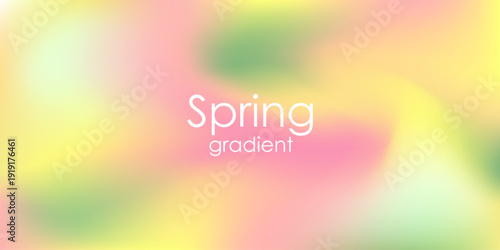 Pastel gradient background with a fresh blend of sunny yellow, peach pink, and meadow green