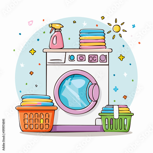 Laundry Day Washing Machine.