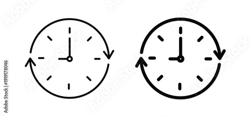 Course of time icon illustration sign collection. vector symbol or logo.