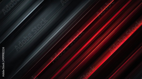 Vibrant red and gray diagonal streaks on dark background