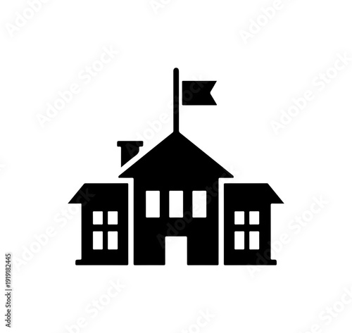 School building icon
