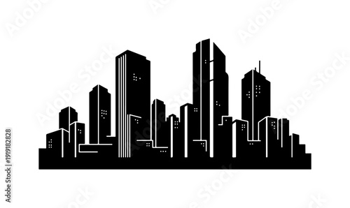 City skyline silhouette