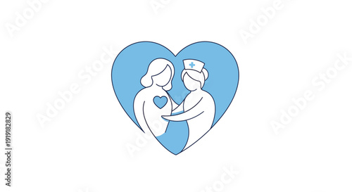 Nurse showing compassion and care to patient in heartwarming moment