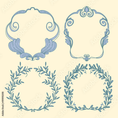 Decorative Flourish Border vintage collection