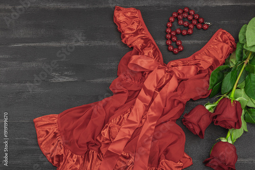 A bouquet of red roses on a white background. Blooming flowers, festive concept for Mother's Day