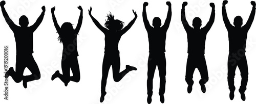 People silhouette set, man walking running sitting, family parents holding child, woman dancing, soccer player with ball, jumping group, human action lifestyle vector collection, black icons.