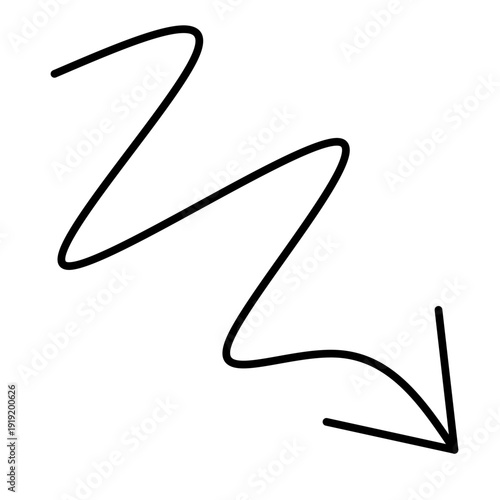 down arrow icon on white background