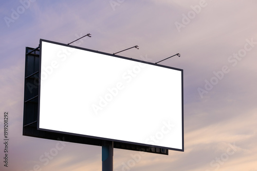 Obraz na plátně billboards on city streets and along roads