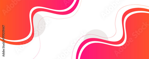 Colorful banner template with gradient color. Design with liquid form. with a combination of yellow and pink with a modern and luxurious concept