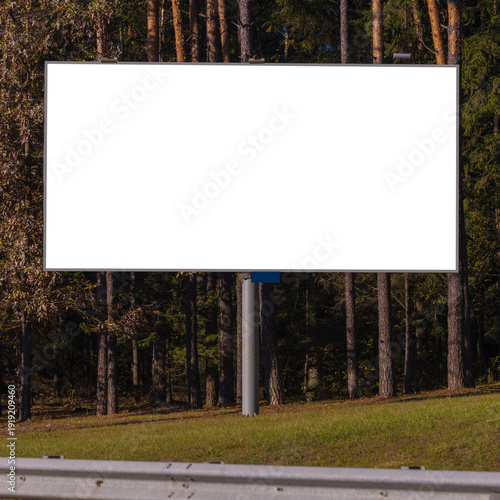Obraz na plátně billboards on city streets and along roads