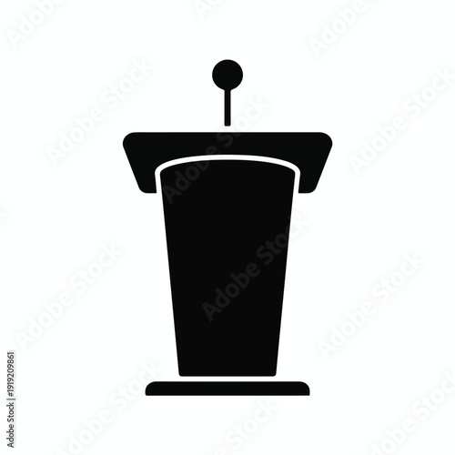 Minimalist academic seal design on a podium symbolizing modern education and technology advancements