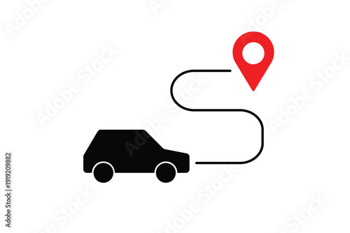 Parking location, Pin point icon 