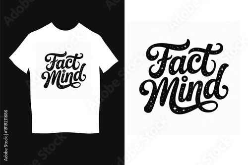 Lucky Black Cat Illustration T-Shirt