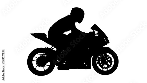 silhouette of a motorcycle