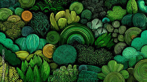 seamless pattern with flowers vector illustration