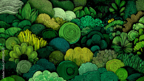 seamless pattern with flowers vector illustration