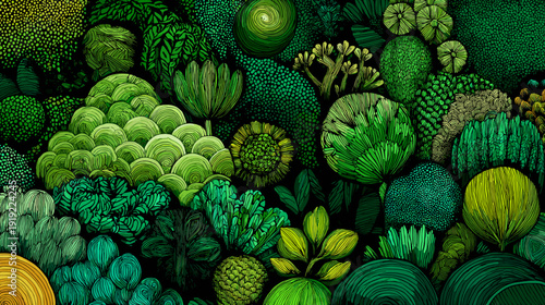 seamless pattern with flowers vector illustration