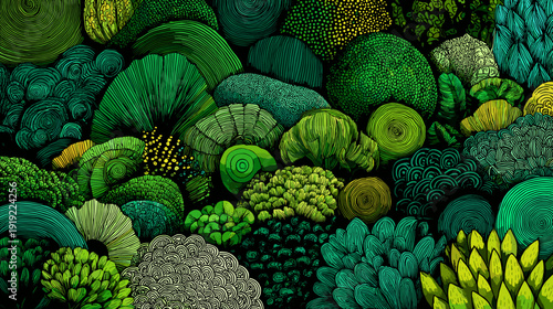 seamless pattern with flowers vector illustration