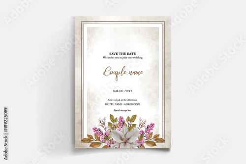 Save the date wedding invitation templates