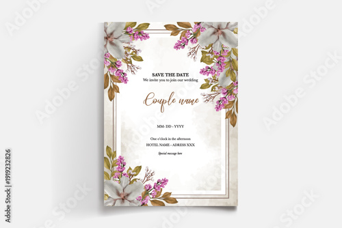 Save the date wedding invitation templates