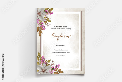 Save the date wedding invitation templates