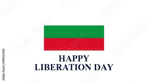 A vibrant flag with green and red stripes celebrating liberation day Free Download A vibrant flag with green and red stripes celebrating liberation day - GFXLoad