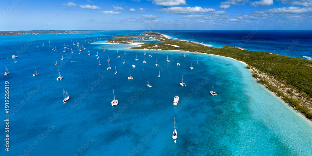 Fotografia Stocking Island Aerial Panoramic