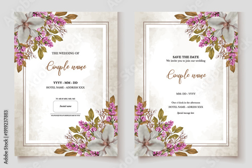 Save the date wedding invitation templates