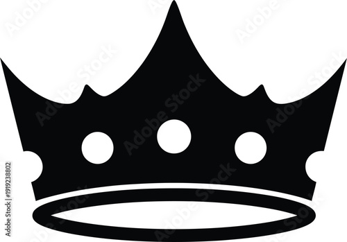 Royal Emblem: The striking silhouette of a regal crown, a symbol of authority, sovereignty, and noble heritage. This iconic emblem embodies power and prestige.