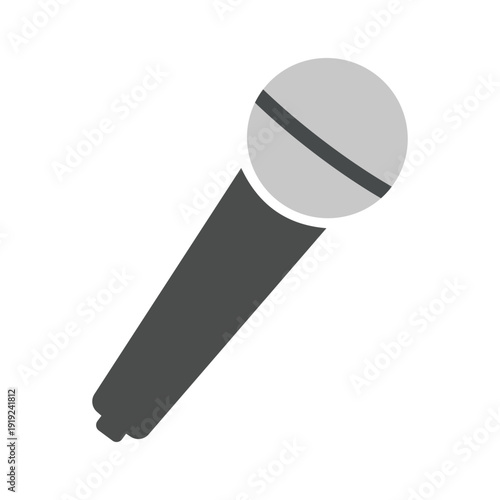 Microphone Vector Illustration - Professional Audio Equipment Icon